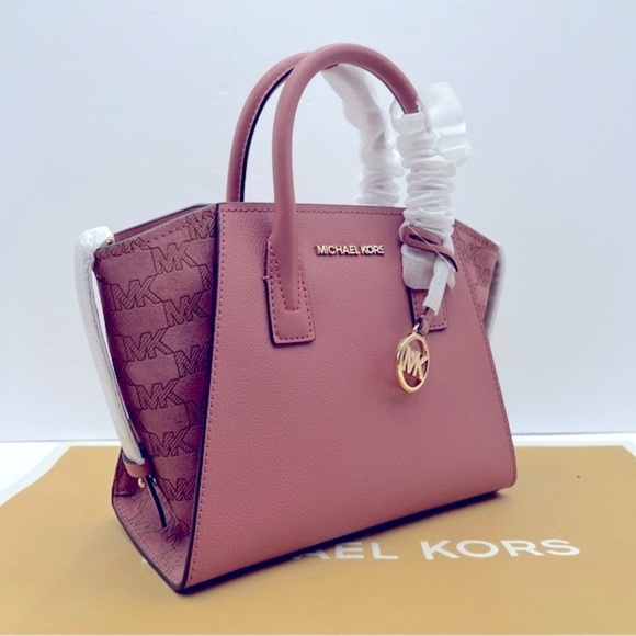 Michael Kors Small Avril Top Zip Satchel Crossbody Bag - Picture 2 of 8